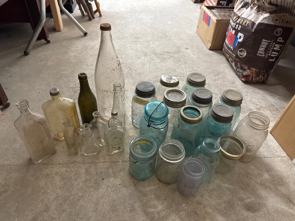 Assorted Glass Jars/Bottles