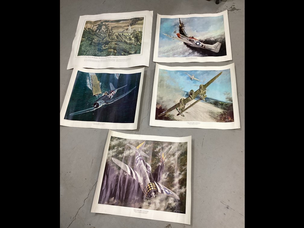 Posters  - WWll Series ll “The Fighters” & Omaha Beach, D-Day