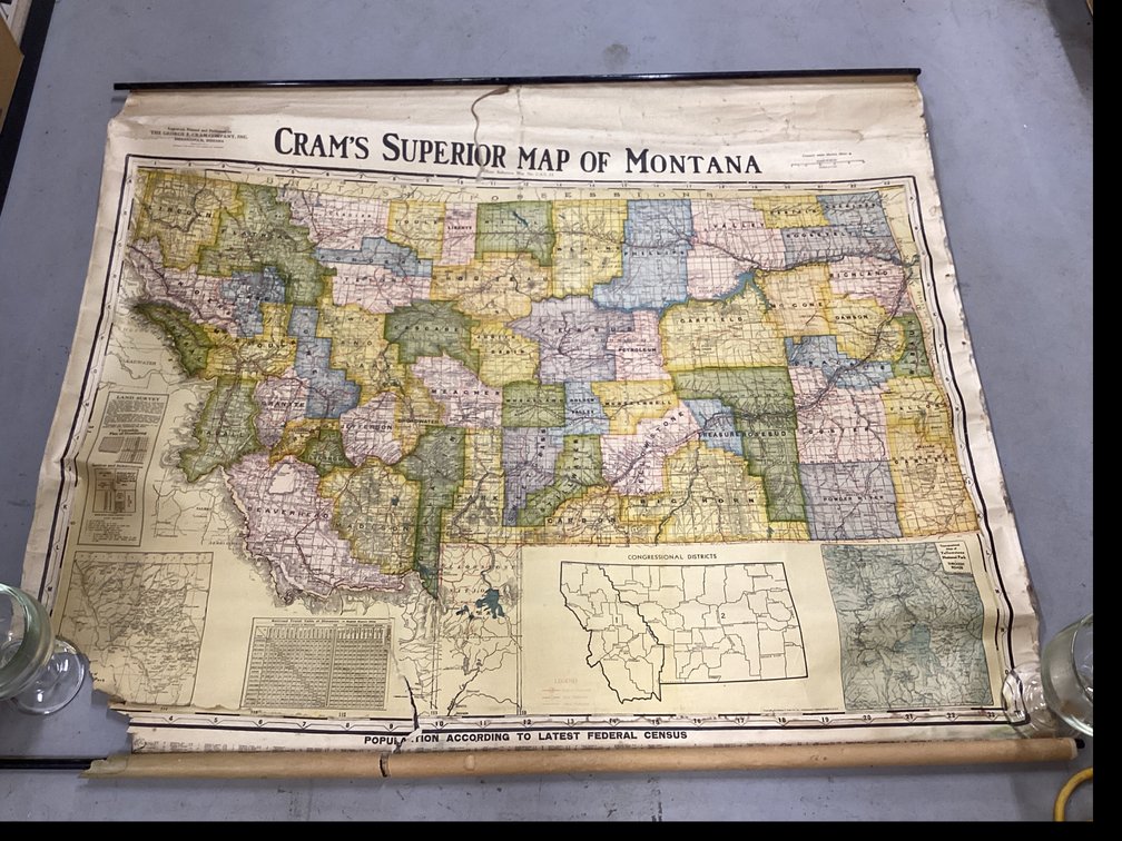 Cram’s Superior Map of Montana