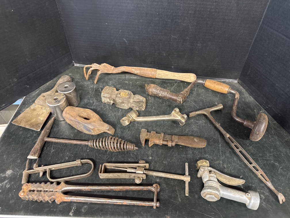 Sledge Hammer Heads, Hand Drill, Wrench, Wire Splicing Tool, Tack Hammer, etc