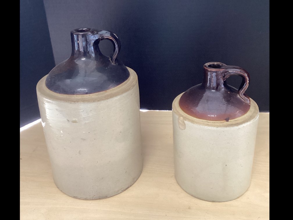 Two-Toned Stoneware Jugs
