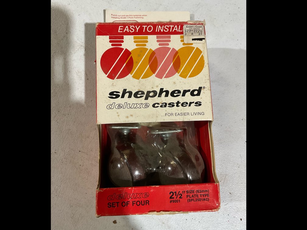 Shepard 2-1/2” 4pc Caster Set