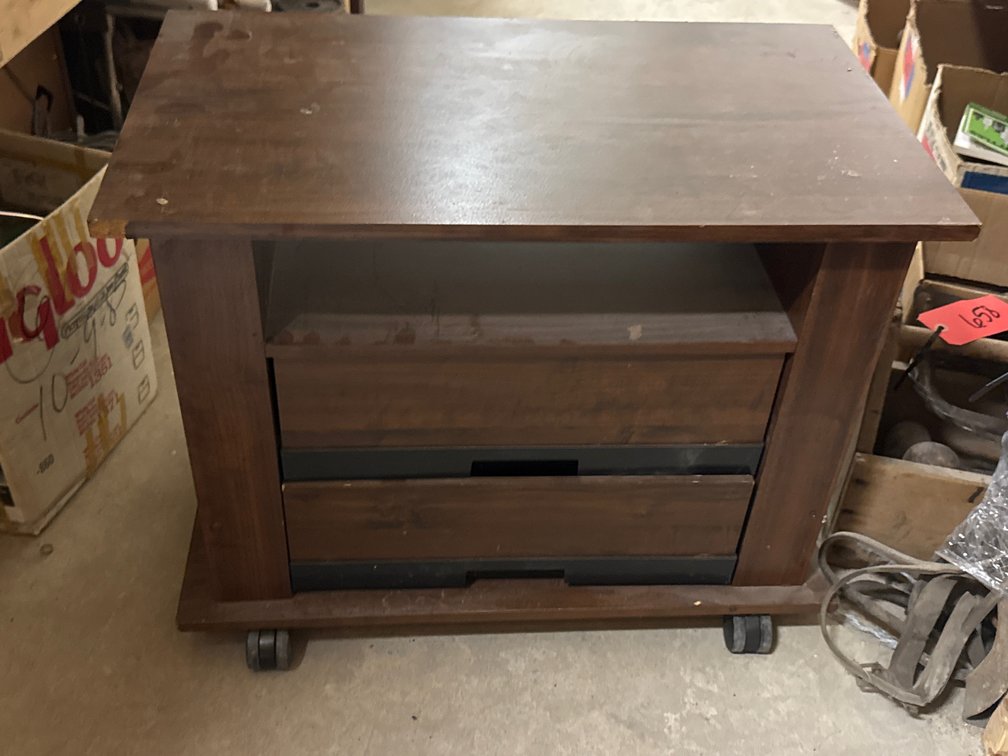 VHS Tape Storage Cabinet On Wheels