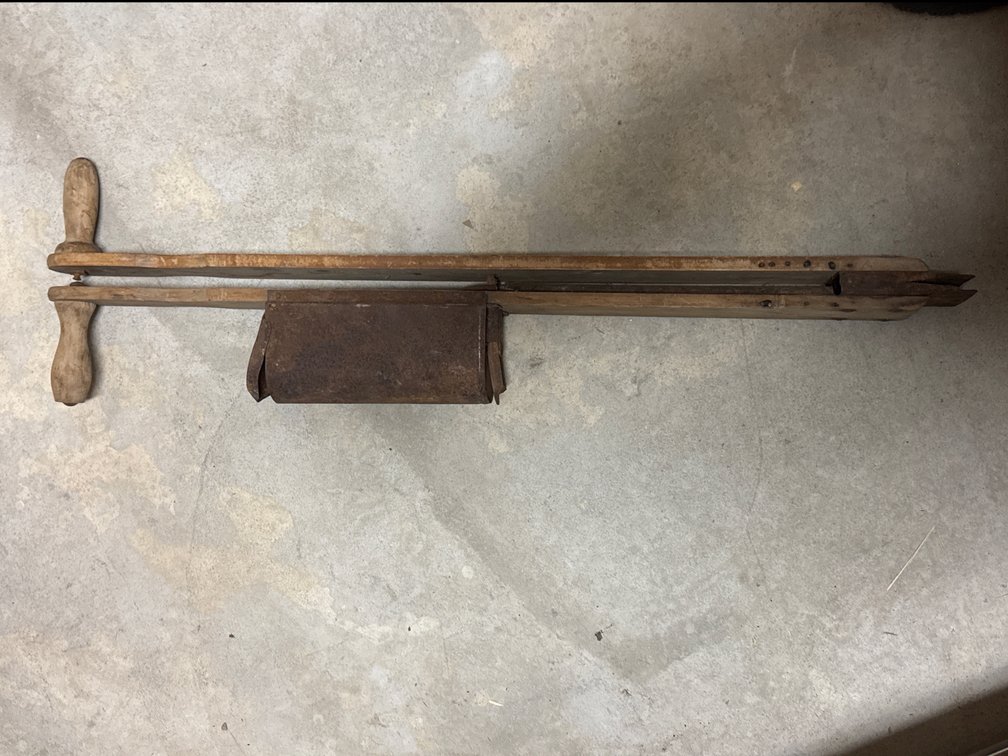 Antique Wooden Handled Corn Planter