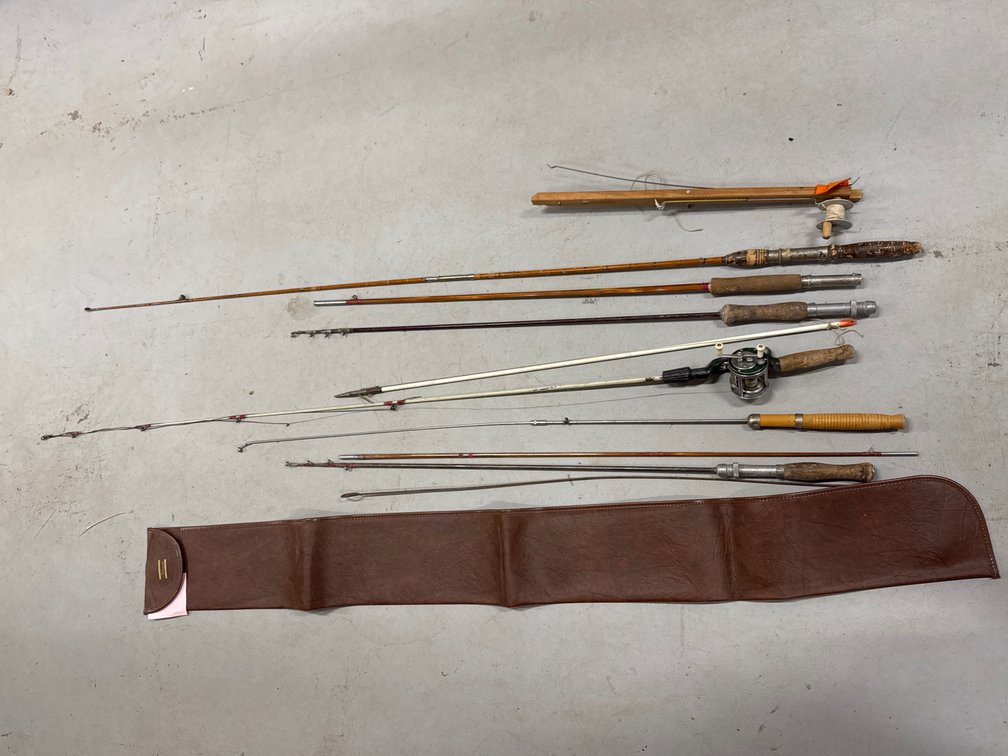 Fishing Poles, Tip-Up, and Fishing Pole Soft Case