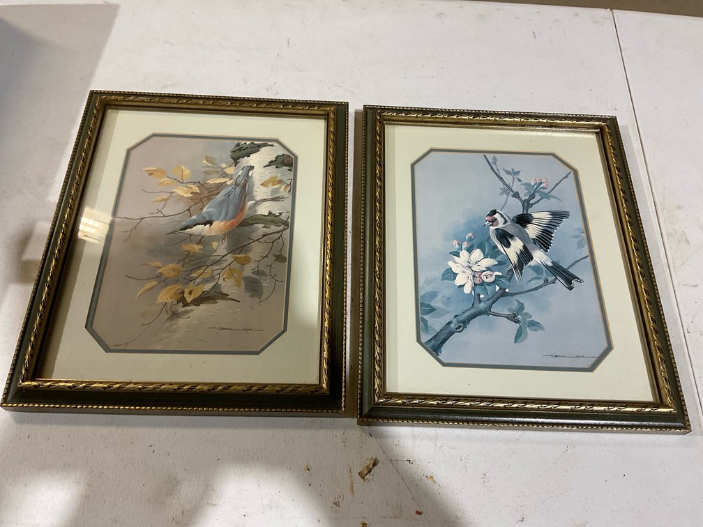 13x16” Basil Bird Prints (2)