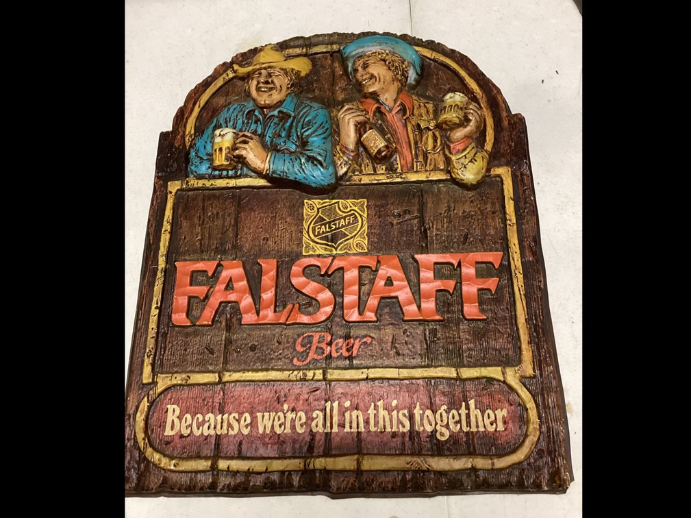 Falstaff Beer Sign (Plastic)
