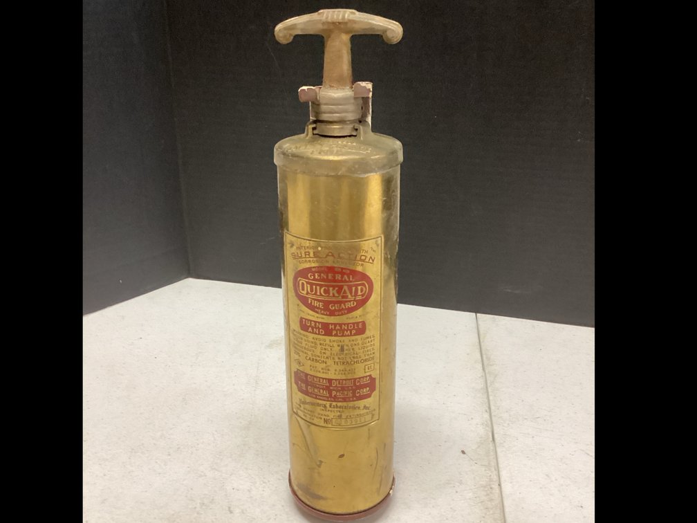General Quick Aid Fire Guard Model 85 HD Heavy Duty Brass Pump Fire Extinguisher