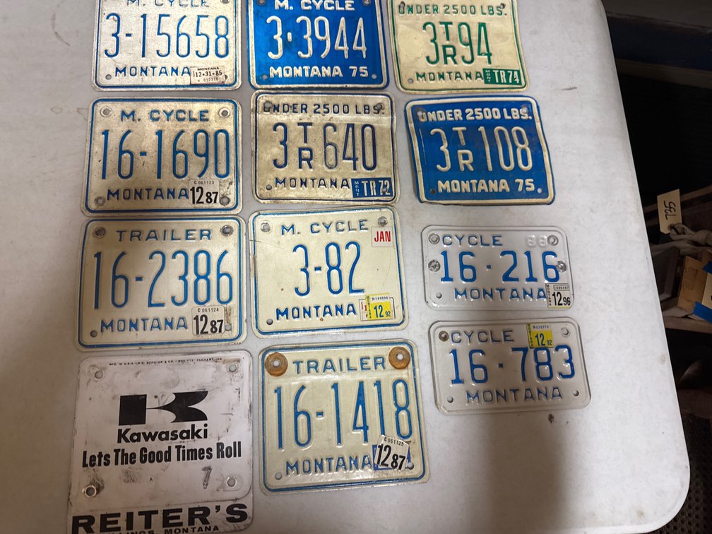 Montana Trailer/Motor Cycle Plates