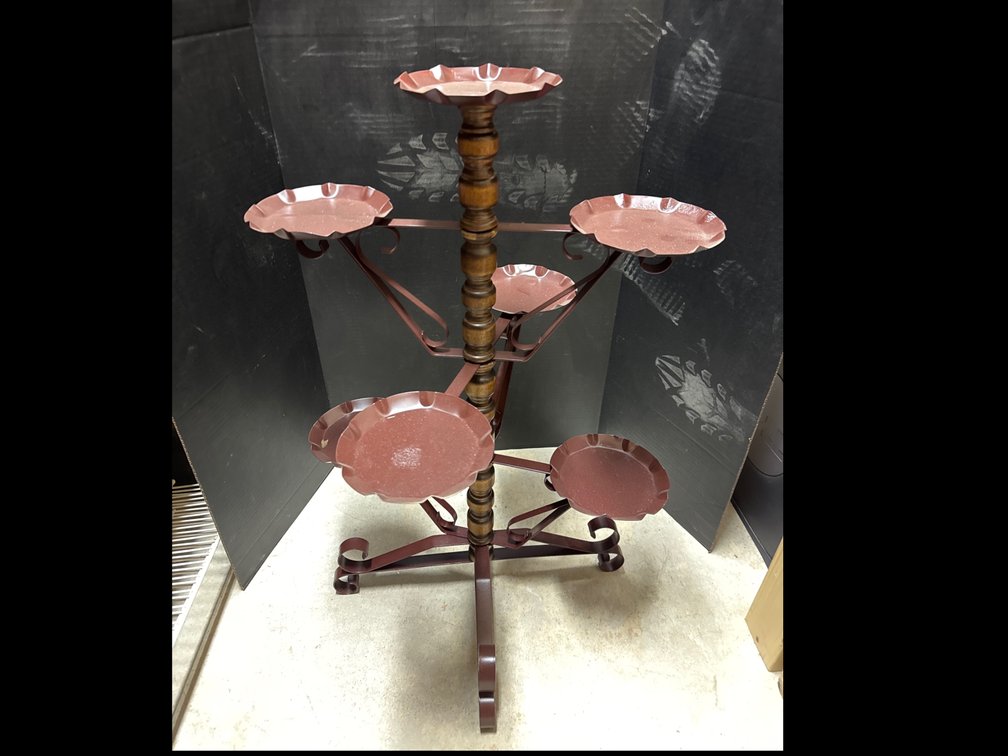 Wood/Metal Plant Stand