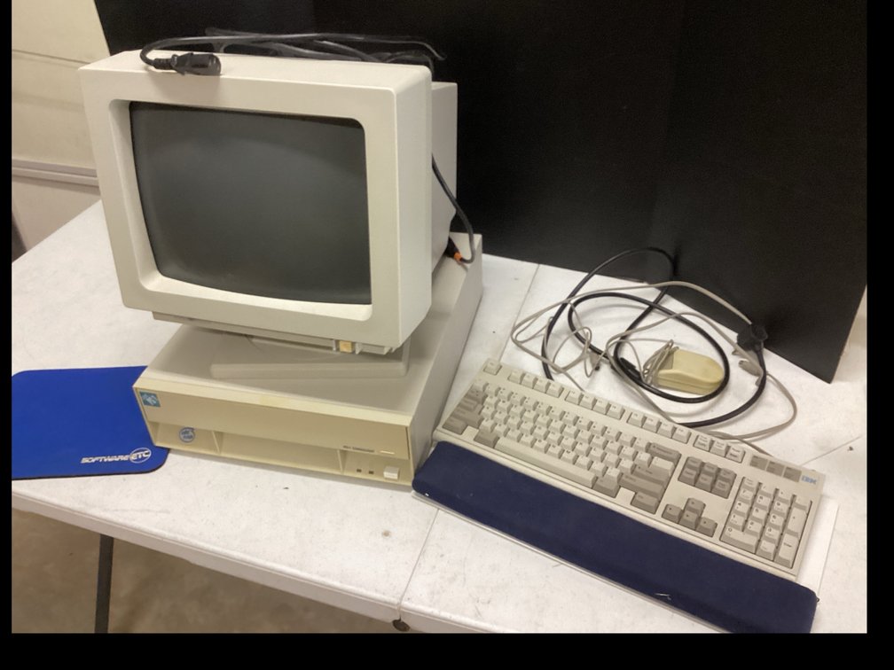 IBM Computer With Keyboard