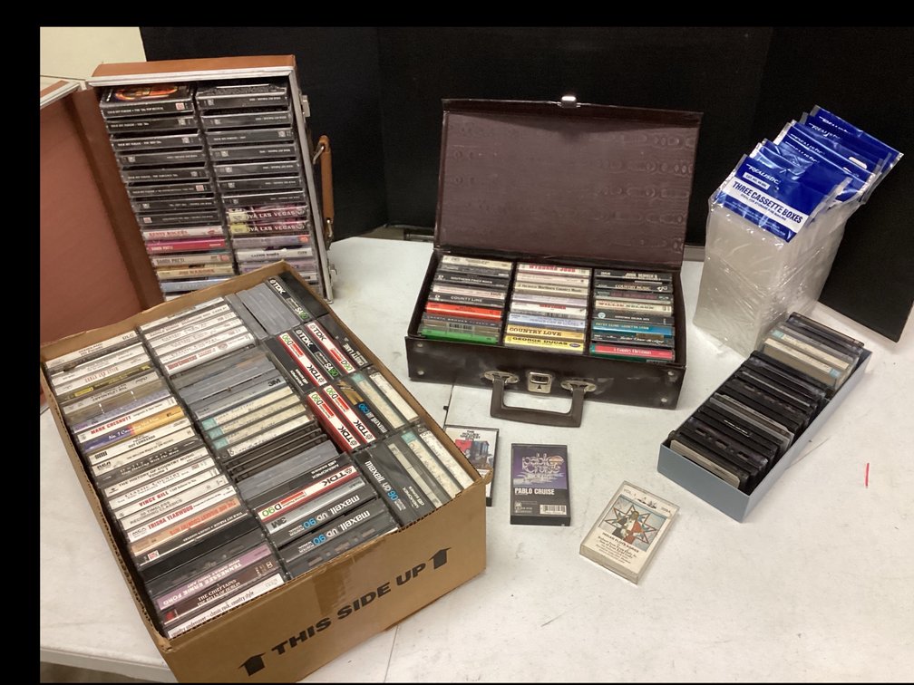Assorted Cassette Tapes with Cases