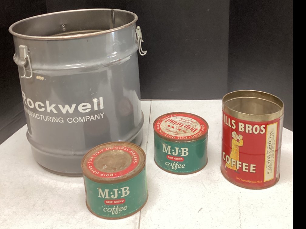 Metal Bucket with Cans