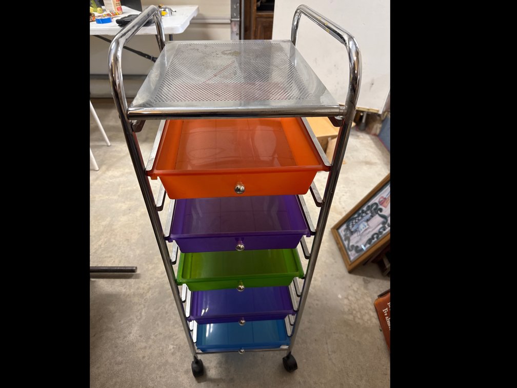 Multi-Drawer Organizer On Wheels