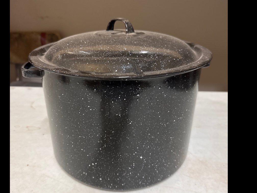 Enamelware Stock Pot W/Lid