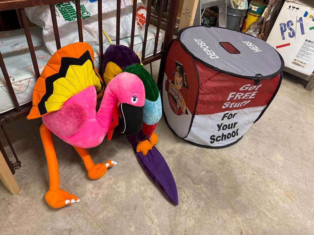 Stuffed Animals and Campbells Labels Pop-Up