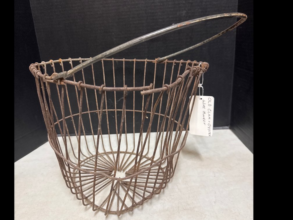 Antique Clam & Oyster Wire Basket