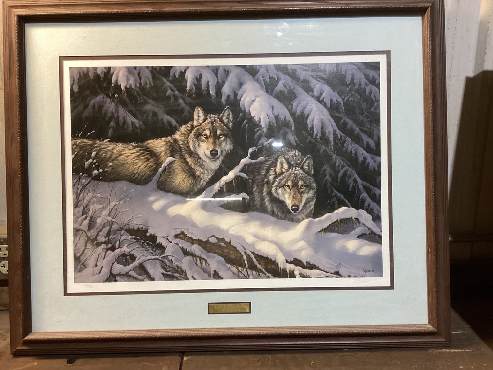 Black Timber Wolves Print ByRosemary Millette
