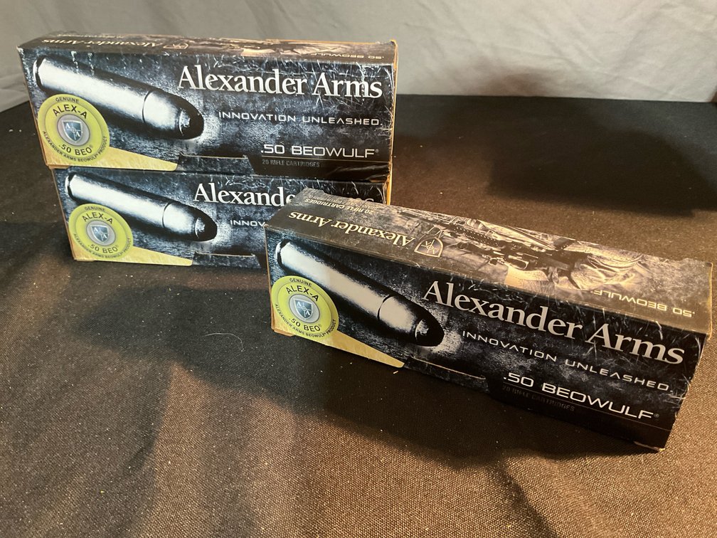 Alexander Arms 50 Beowulf 350gr XTP JHP Ammo (60)