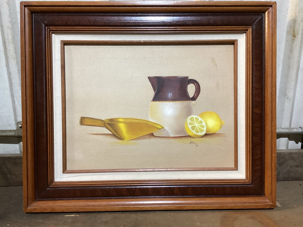 Lemonade Oil Painting By Helen 1986