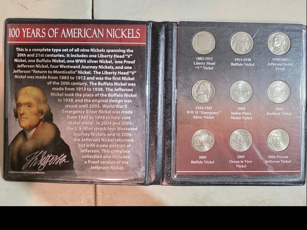 U.S. Nickel Commemorative  Set