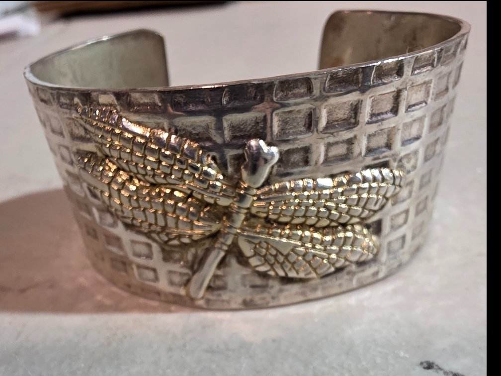 Silver Dragonfly Bracelet