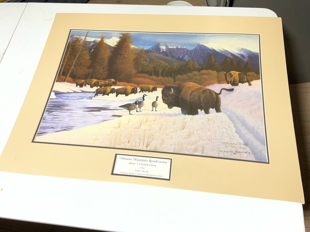1999 Mission Mountain Rendezvous Ducks Unlimited Print