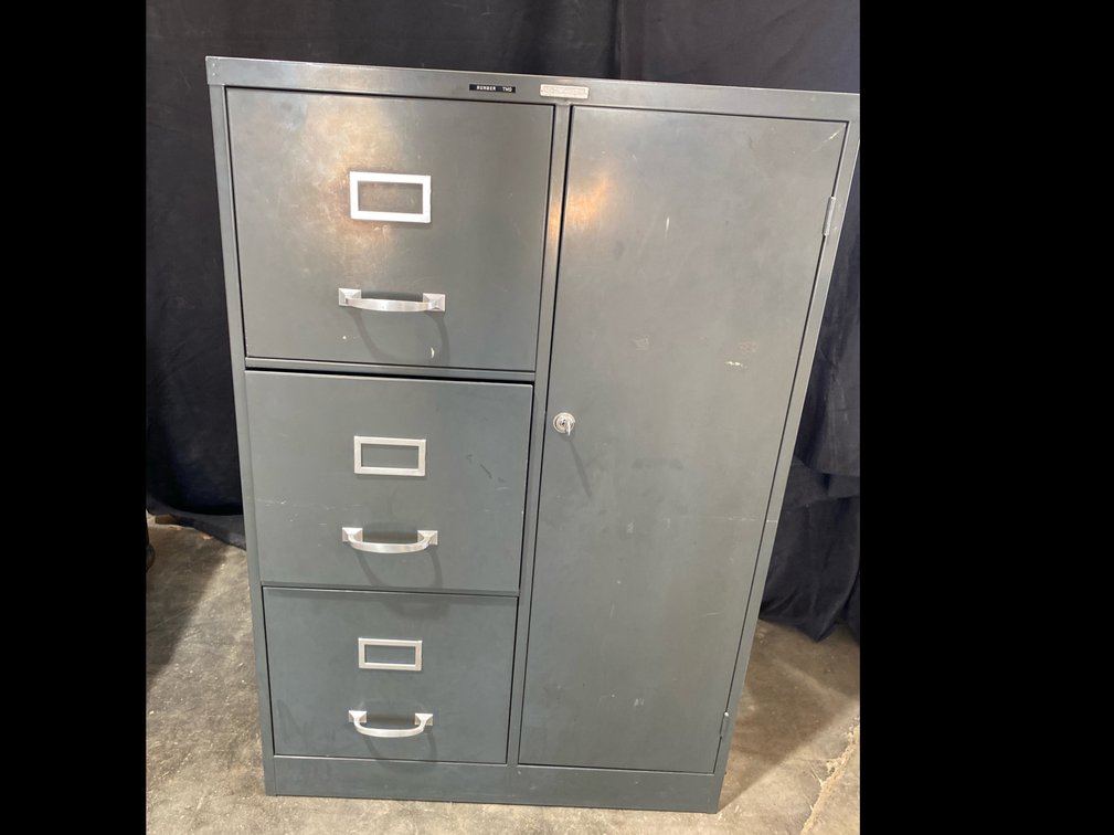 Steelmaster 3 Drawer with Locking Side Door  File Cabinet