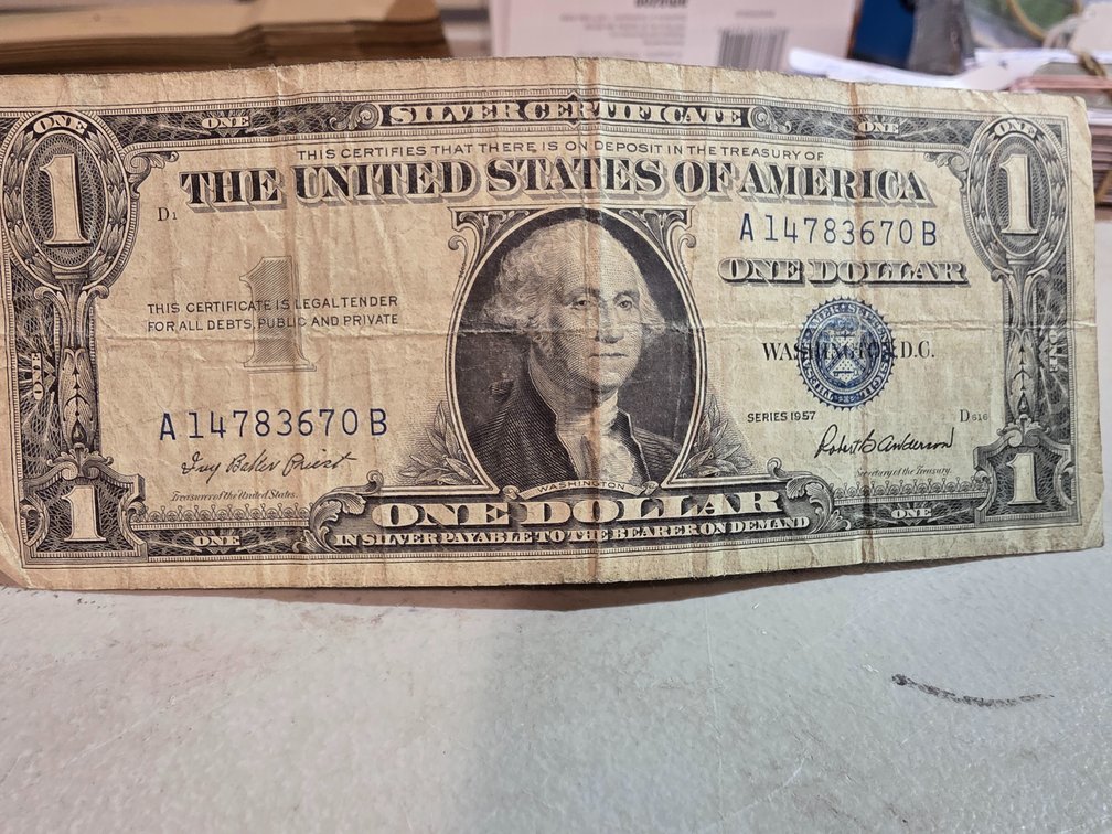 1957 U.S. Silver Certificate Series 1957