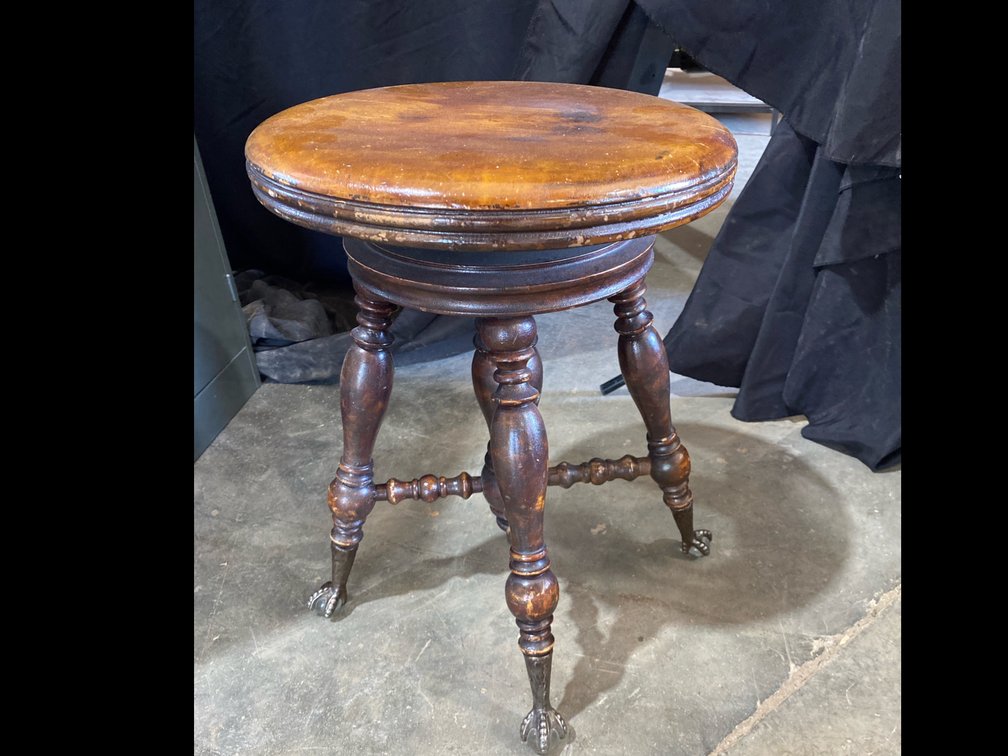 Claw Foot Piano Stool