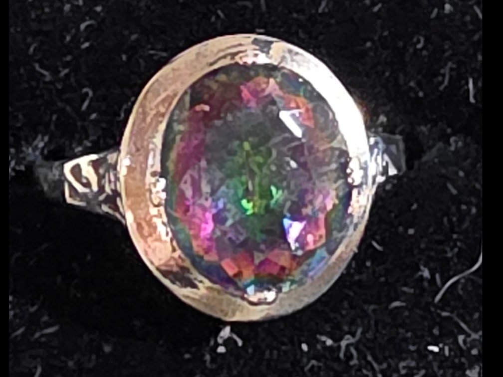 Topaz and Sterling Ring