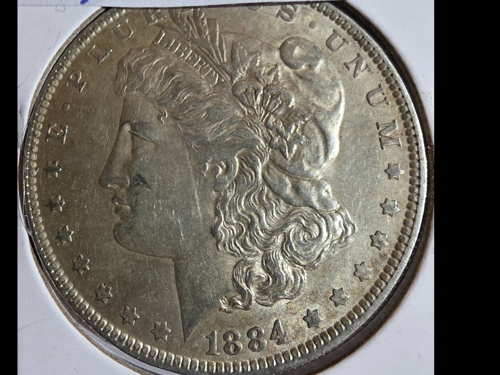 1884 O Morgan Silver Dollar