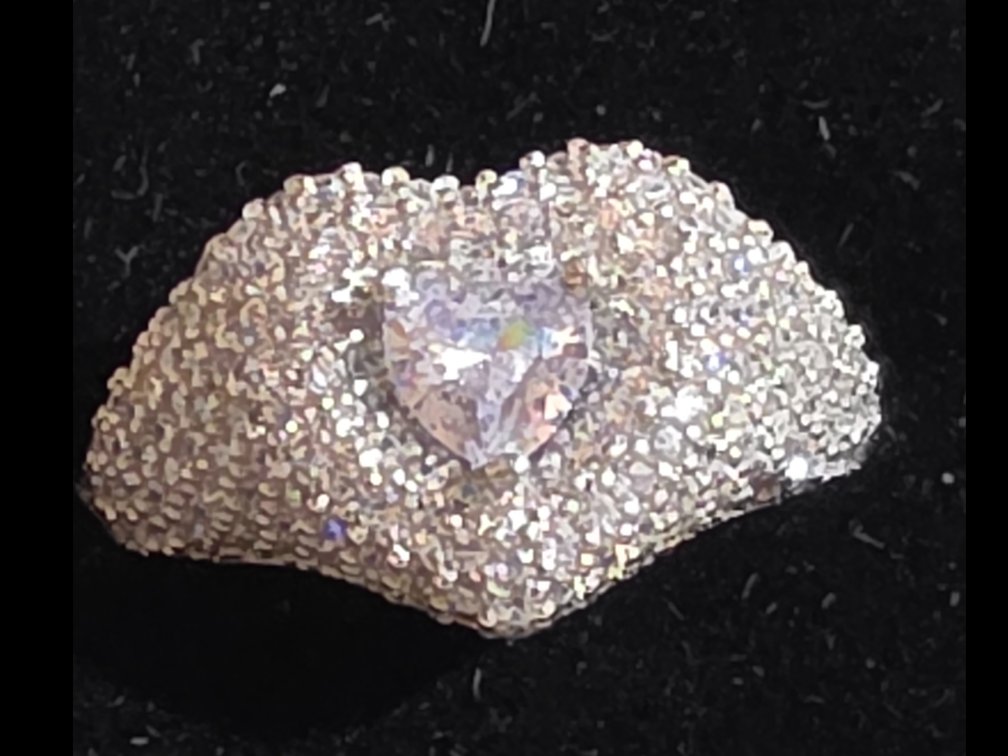 Gemma Azzurr Ladies Sterling Silver Ring