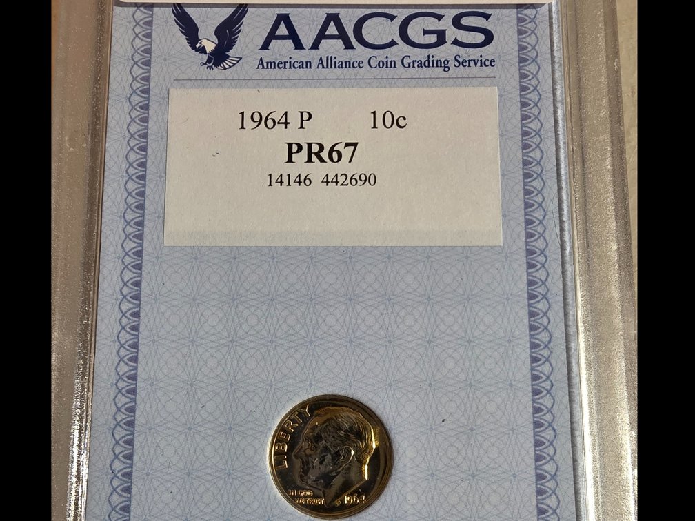 PR-67 U.S. Roosevelt 1964 P Silver Dime