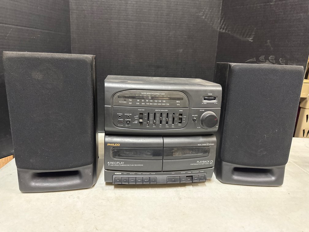 Philco AM/FM/Cassette Stereo System