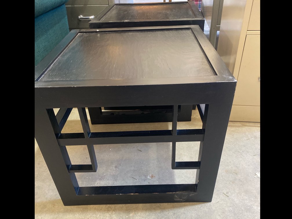 Black Side Table Lot of 2