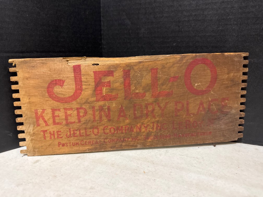 Jell-O Company INC Wood Crate End Wall Plaque