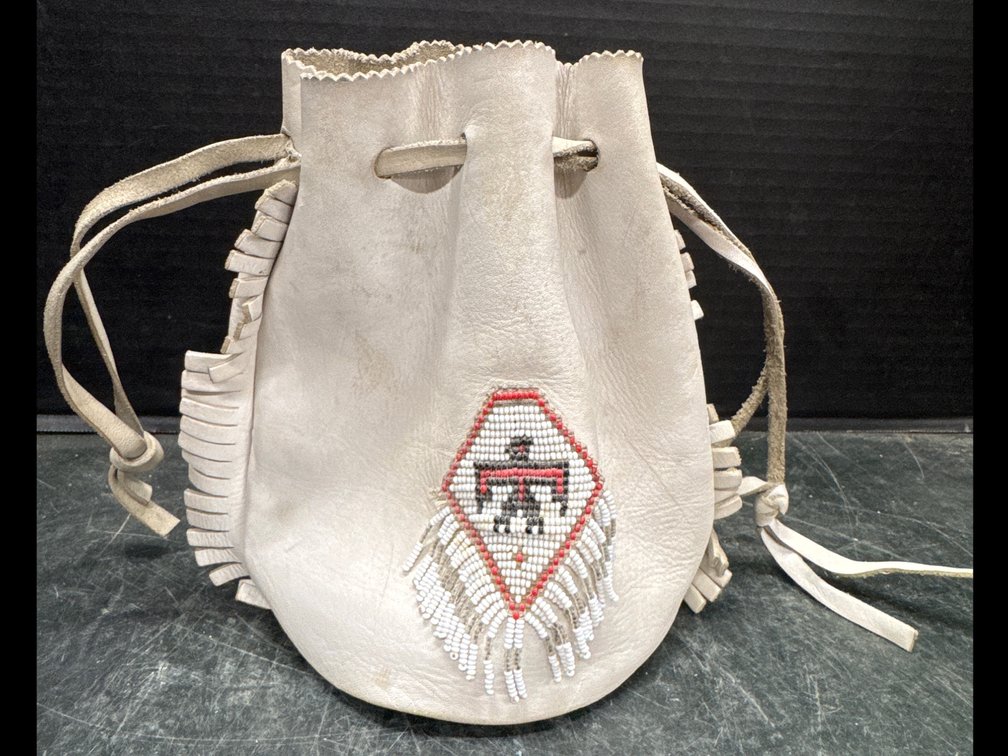 Leather Drawstring Pouch