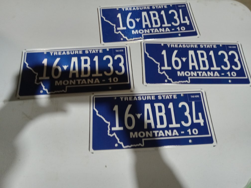 Montana license Plates (4)