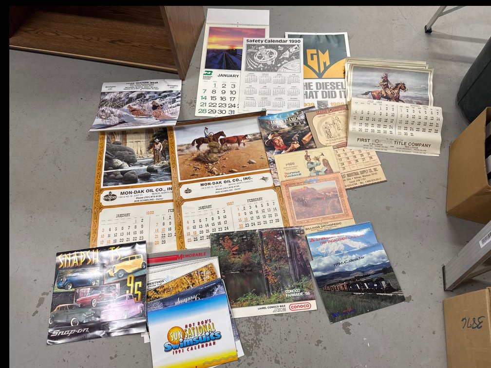 Assorted Vintage Calanders