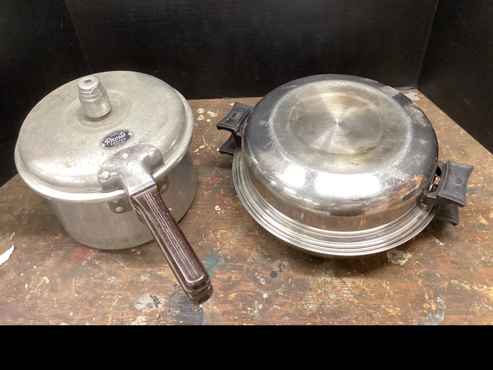 Presto Pressure Cooker & Kitchen Queen Stainless Steel 3Ply  Skillet