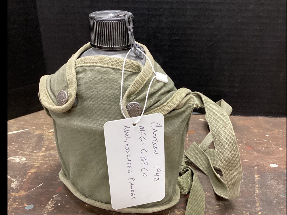 Canteen 1943 MFG - G.P.F.  Co - Non-Insulated Canvas