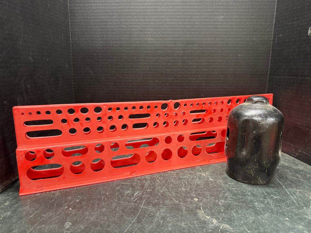Metal Gas Cylinder Safety Cap and Tool Organizer