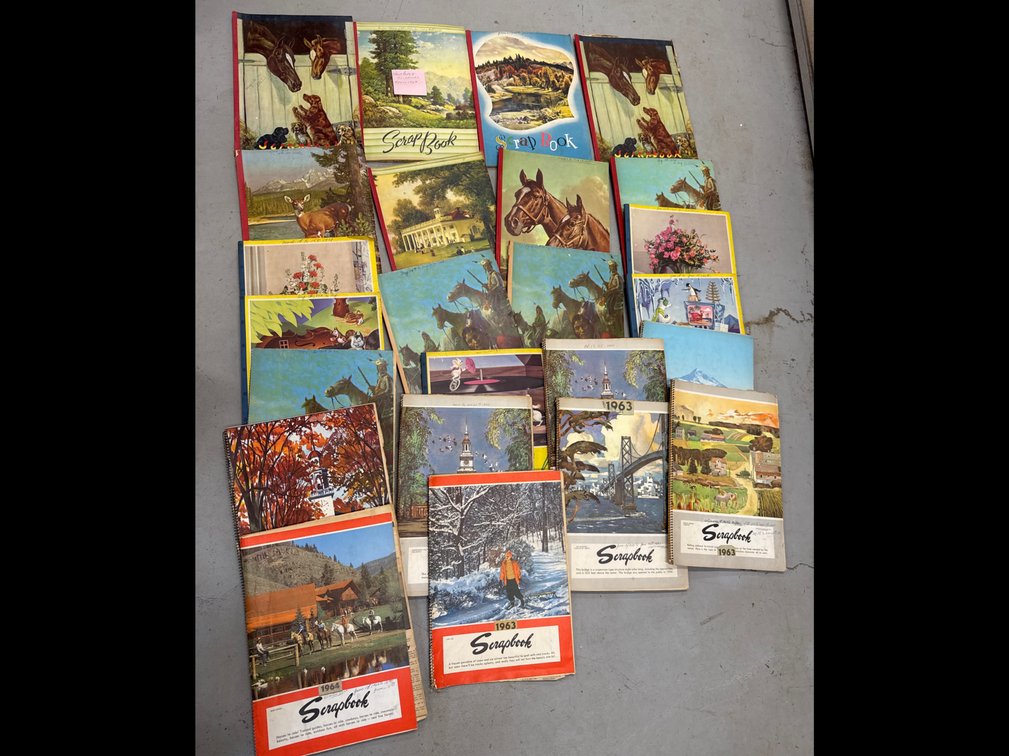 1950s-60s Newspaper Clippings Scrap Books