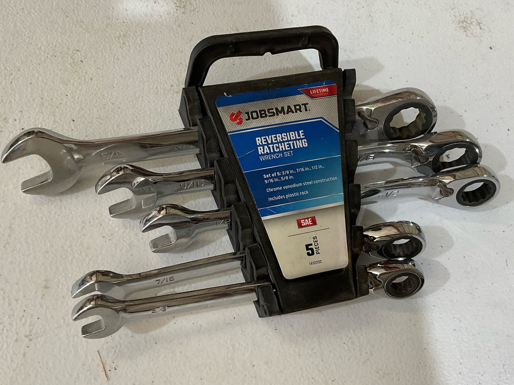 Jobsmart 5pc SAE Reversible Ratchet Wrench Set