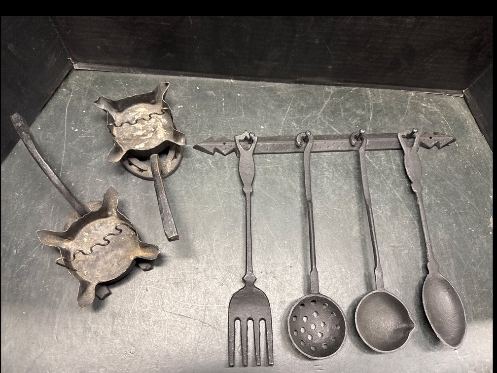Metal Wall Hanging Decor and Ashtrays