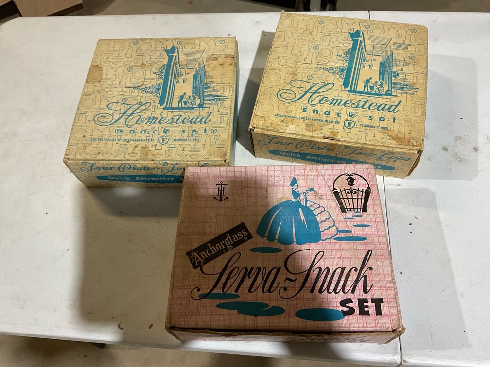 Anchorglass & Homestead Snack Sets (3)
