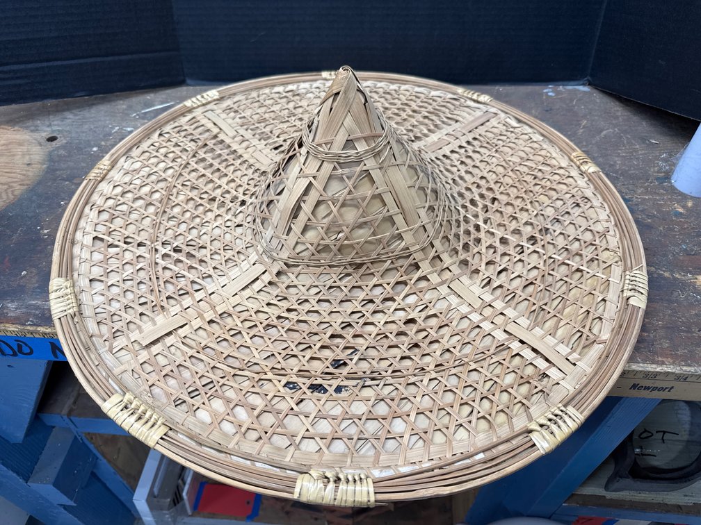 Woven Bamboo Coolie Hat