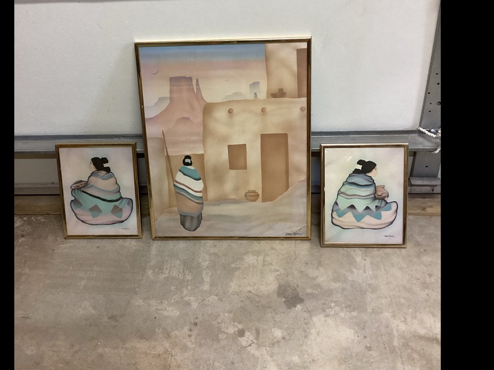 Southwestern Print Pictures set of 3 by Diana Martin