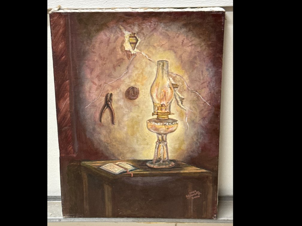 Canvas Painting “Mid-Night Oil”